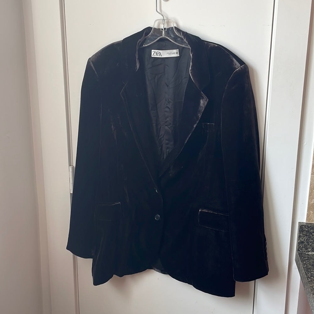 Zara Velvet Blazer